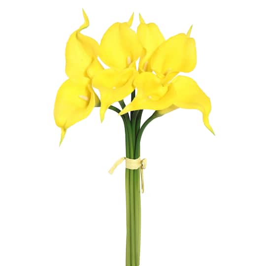 Michaels, Yellow Calla Lily Artificial Bundle – Category: Stem Bundles